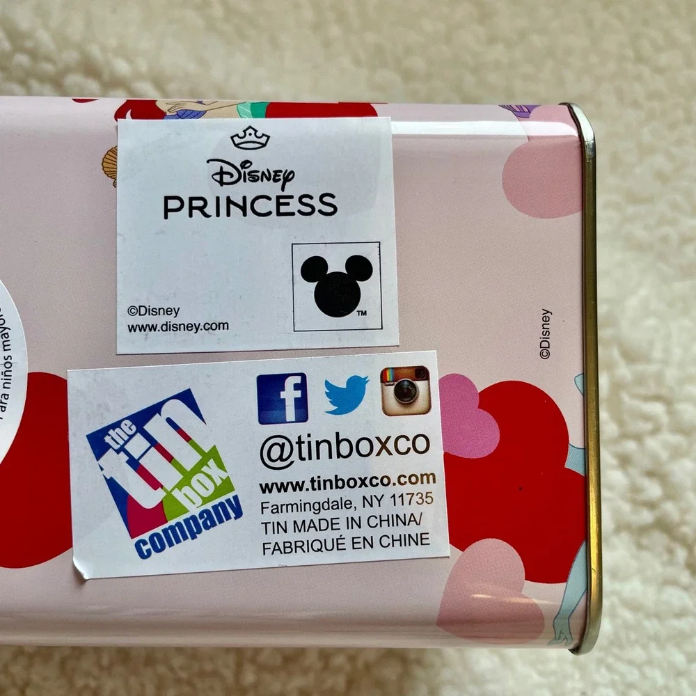 Disney Princess‎ Pink Tin Mailbox Love You To The Moon And Back Valentine Heart